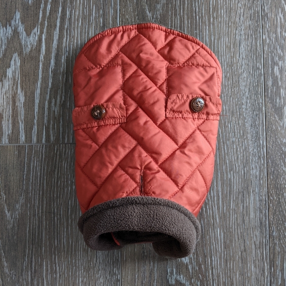 Friends Forever Orange Quilted Vest XS - Picture 4 of 6